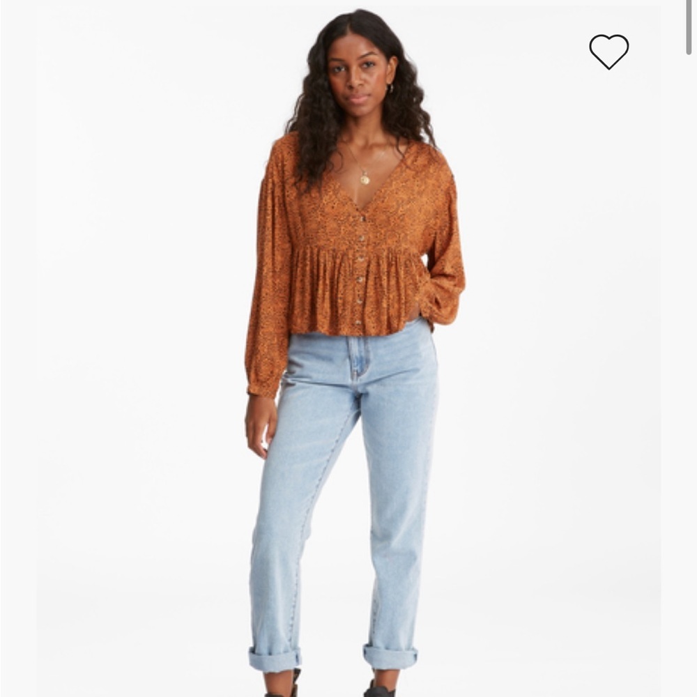 New Billabong Leopard Shirt Small